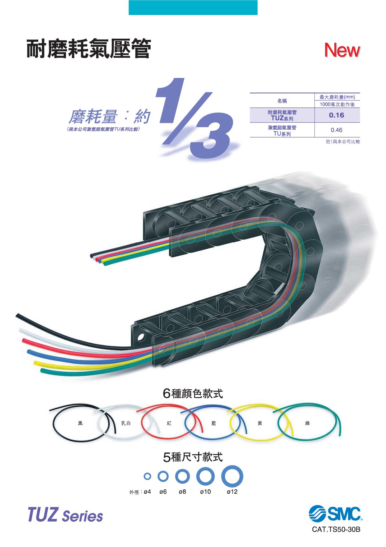 耐磨耗氣壓管 TUZ系列